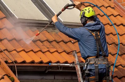 Démoussage et hydrofuge de toiture à Miribel